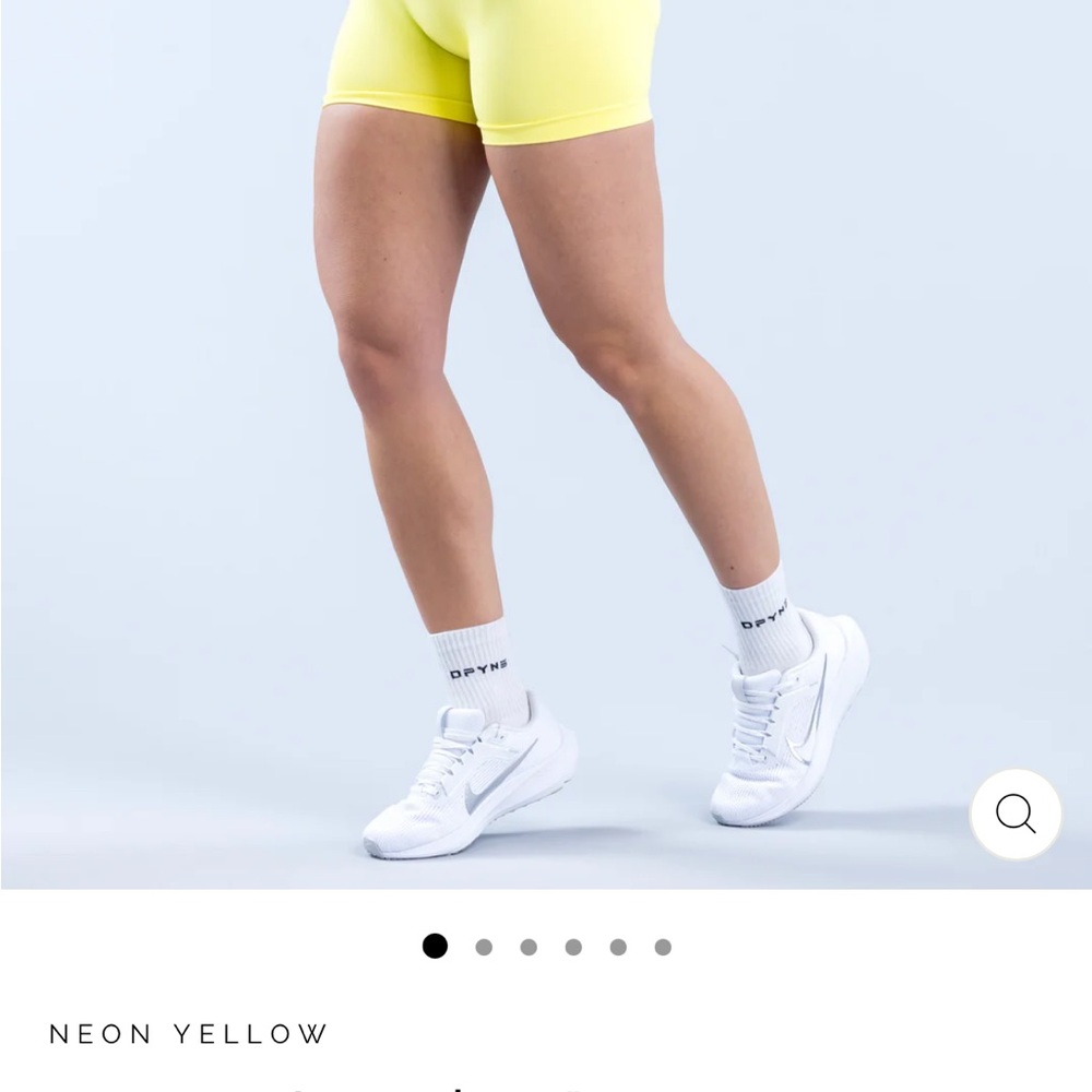 DFYNE Impact Neon Yellow Women's Shorts